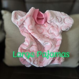 Pink Heart Pattern Pajamas